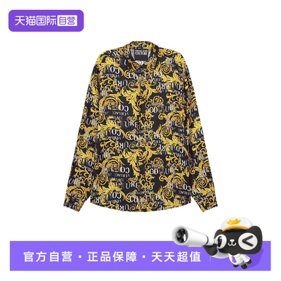 VJC范思哲字母印花休闲长袖衬衫