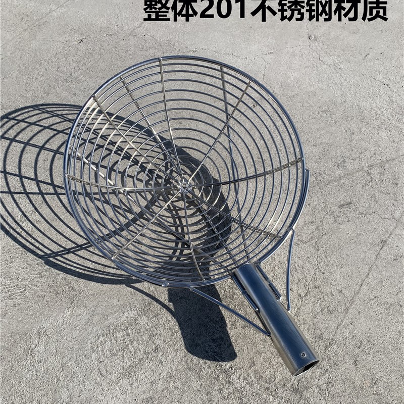 不锈钢长柄木柄大漏勺大笊篱加厚线漏油炸捞网炸篱商用大号过滤网