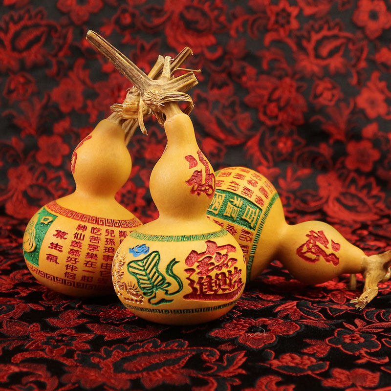 葫芦天然文玩手把件纯手工雕烫画一帆风顺家居装饰艺术品,特色手工艺,葫芦,淘宝优惠券,粉丝福利购,淘宝优惠卷