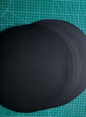 画室幼儿园圆形素描纸卡纸白色黑色牛皮纸学生画纸克