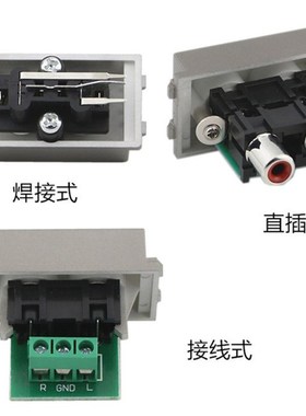 型HDMI加音频深灰色电视高延长尾线带红白莲免焊插座