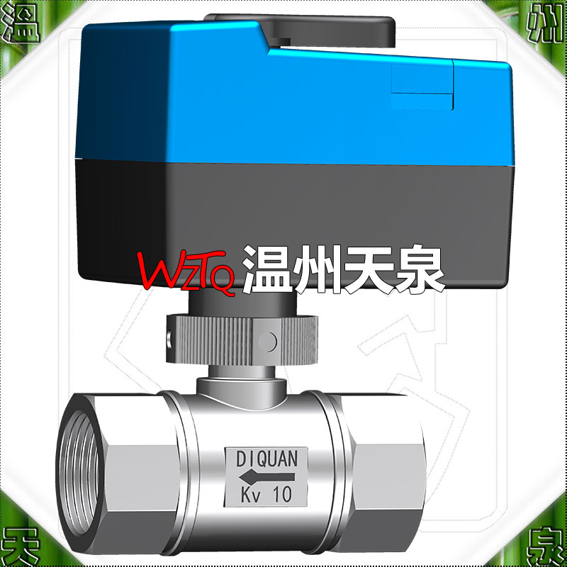 模拟式电动调节二通内螺纹不锈钢球阀比例积分DN25(0-10v)SBA03