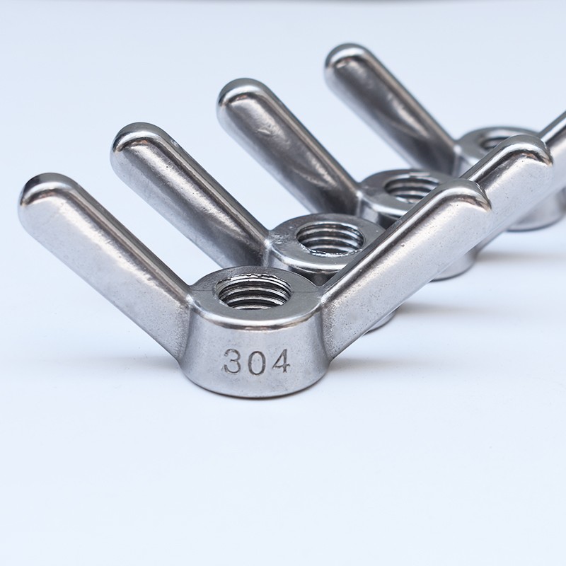 0不锈钢异形手拧螺母大耳朵蝶形螺母羊角元宝螺丝帽M5MM8-M2