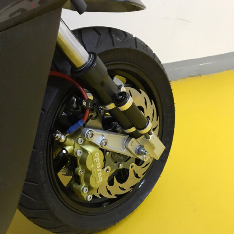 RPM前减震33芯碟刹改装对四刹车卡钳支架大鲍鱼220/25转接码20