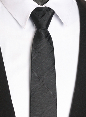 领带男正装拉链式结婚新郎男士商务蓝色懒人免打西装衬衫7cm