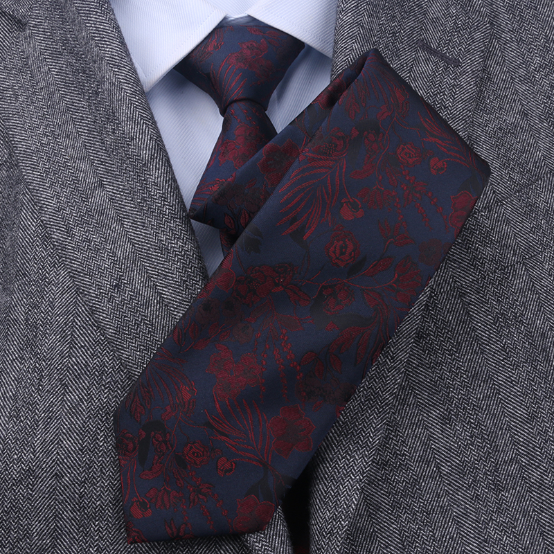 真丝手打8cm男士商务领带礼盒