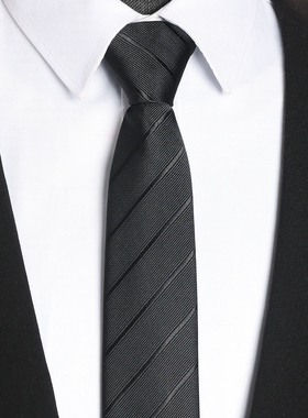 领带男正装拉链式结婚新郎男士商务蓝色懒人免打西装衬衫7cm