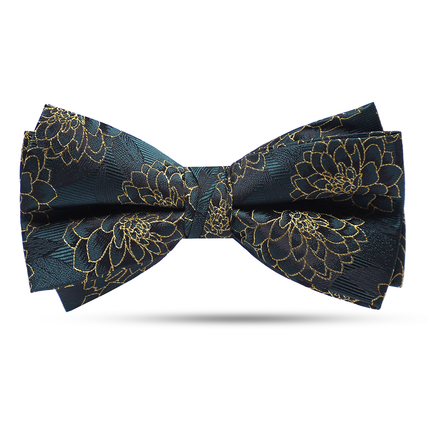 男士结婚复古法式双层花卉领结