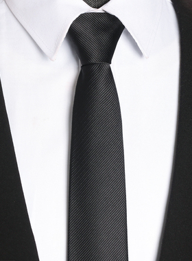 领带男正装拉链式结婚新郎男士商务蓝色懒人免打西装衬衫7cm