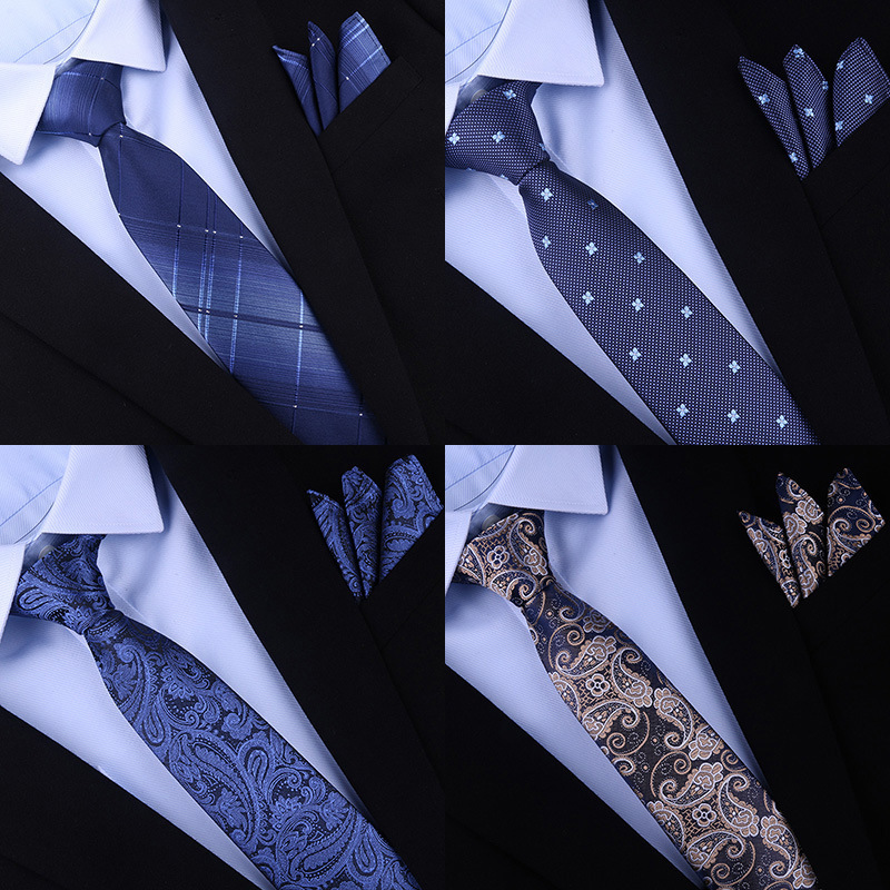 领带男结婚新郎婚礼拉链式红色蓝