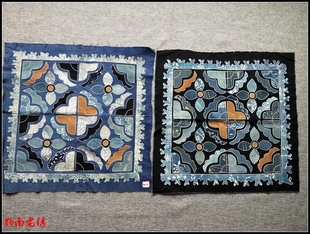 老土布贴布绣B012 复古民族风收藏品 老绣 少数民族纯手工绣片