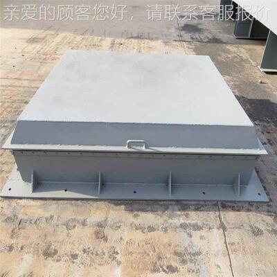 防止款水形流倒灌 矩多方方型拍门形 铸铁方拍门