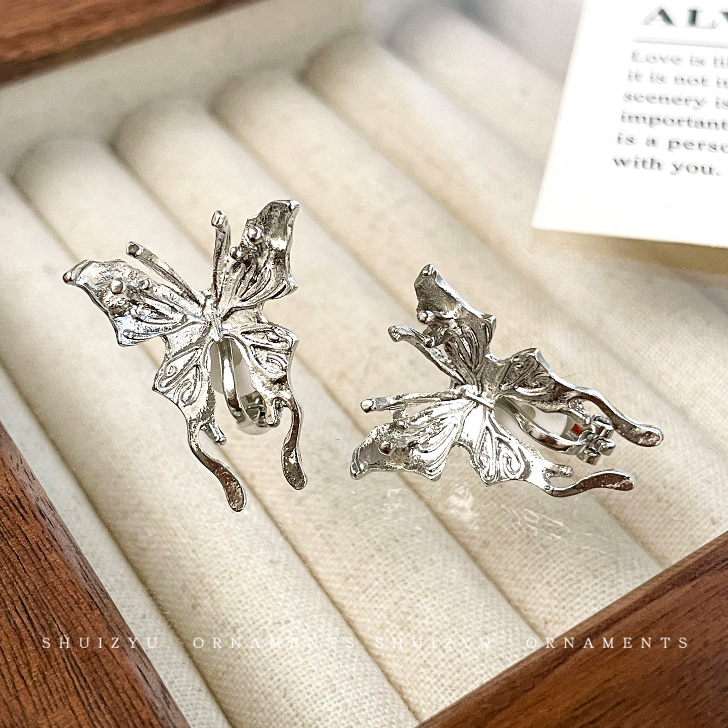 超仙液态立体蝴蝶耳钉女小众高级感无耳洞耳环金属耳饰冷淡风耳夹,饰品/流行首饰/时尚饰品新,耳钉,淘宝优惠券,粉丝福利购,淘宝优惠卷