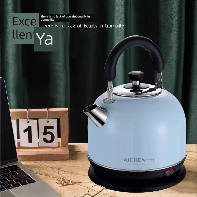 爱妻304不壶锈钢电热水烧开水壶3L大容量家用快速壶85719厚自加动