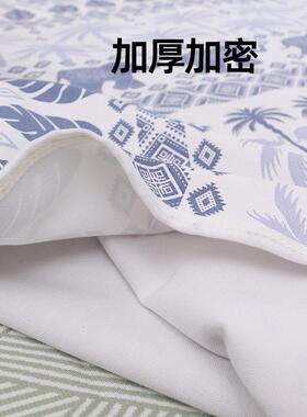 天津老帆布凉席2025新可款子加厚RUL席机人洗折叠凉感双床单夏天