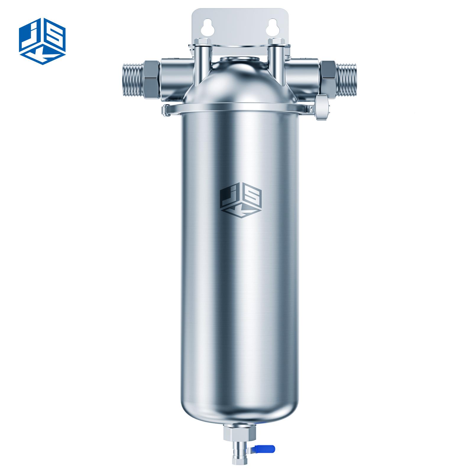 JSK不锈钢前置过滤 家用大白瓶器置 反冲洗流全屋净前水器大量
