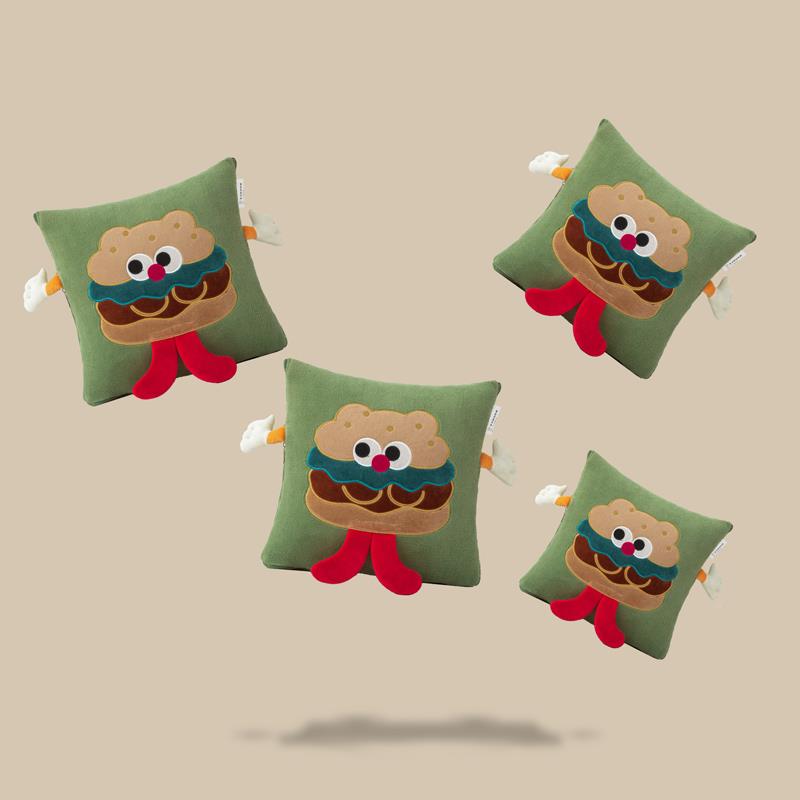 卡通可爱两用抱枕靠汽垫枕头dcwdcdce被午休空调沙被车发午睡被学