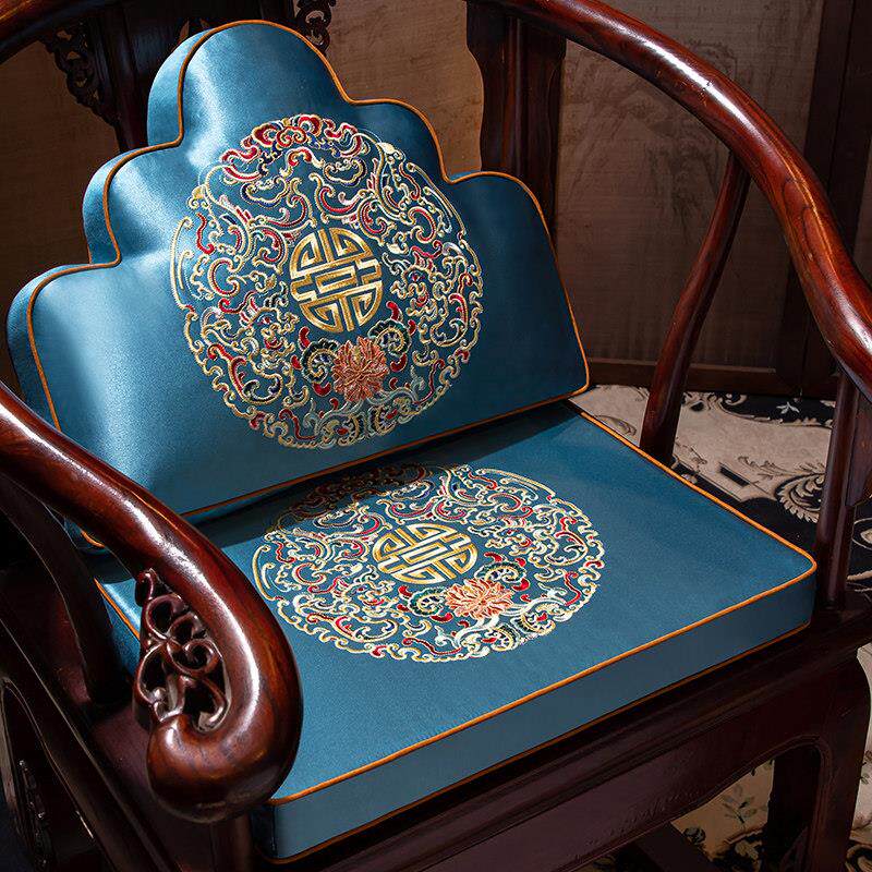 中红木乳沙发坐垫实木家用饭厅椅子餐椅垫式圈椅垫胶座垫茶凳定制