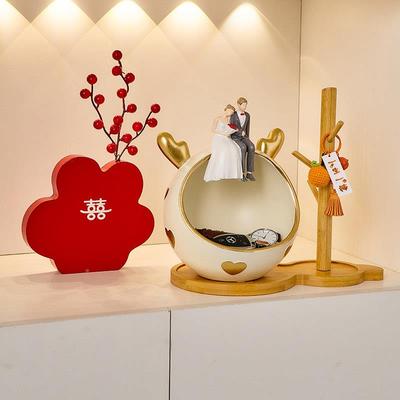 入户实玄关钥匙纳摆结婚件订婚礼物SHBA2541送新人新娘收闺蜜高级