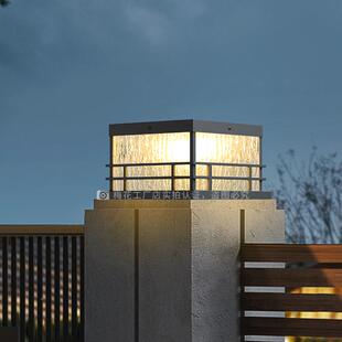 太阳16983能灯柱头户别墅庭院门灯大门两外侧围墙柱子灯室外柱防