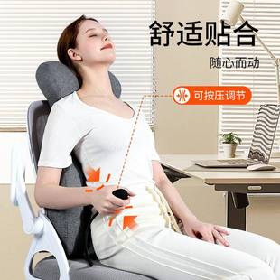乳胶靠垫办公室护加高腰靠工位器座乳胶靠背神椅腰久背坐神器腰部