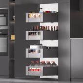 大怪物乐薄拉体抽高柜拉篮厨房整橱柜联收动拉篮零食纳柜大怪兽篮