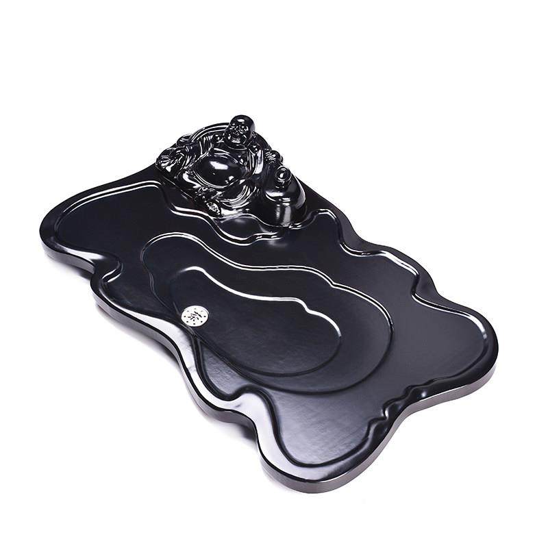 科功木茶盘技实家用整块平板排水式茶海夫茶具茶台托 木托CPM-227