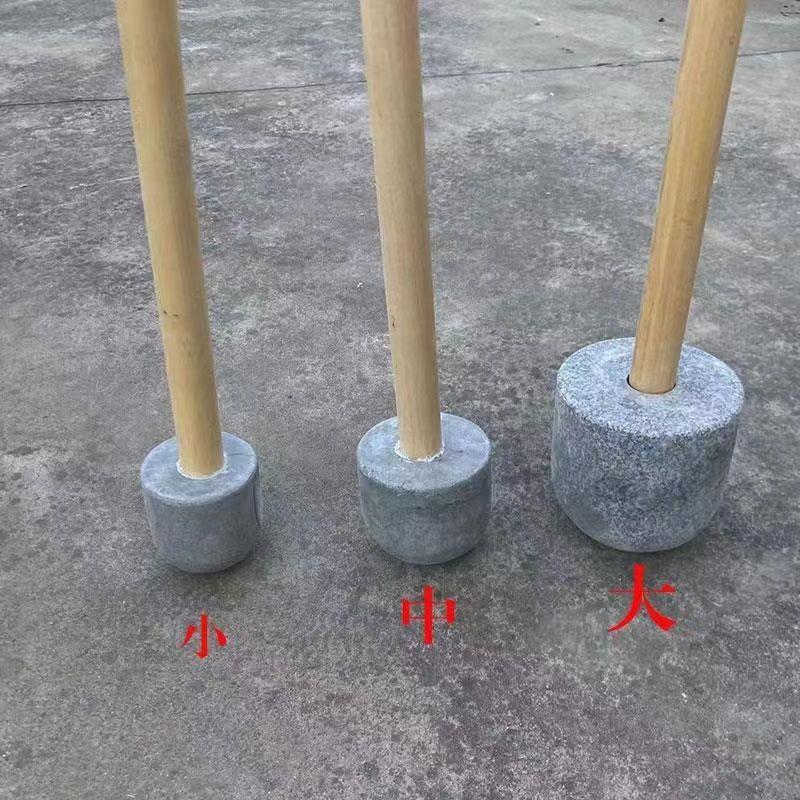 天然实木木锤打糍粑打年糕木杵石臼石窝木槌大号圆头木榔头可定做