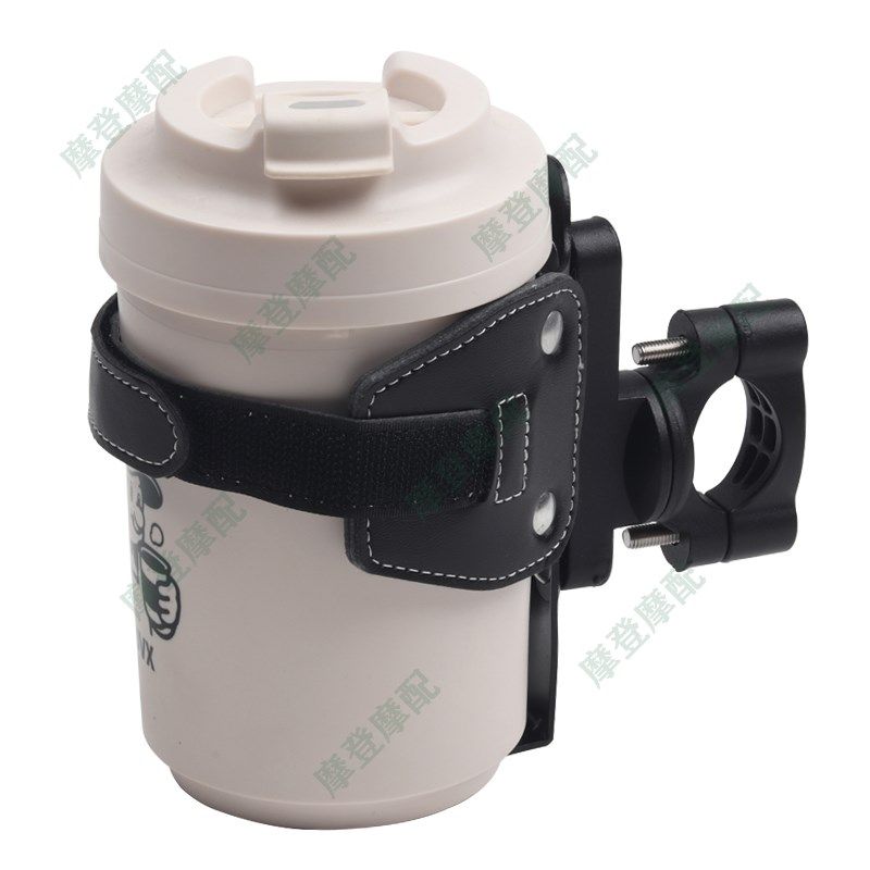 适用春风250 450CLC摩托车改装复古皮革咖啡奶茶水杯保险护杠支架