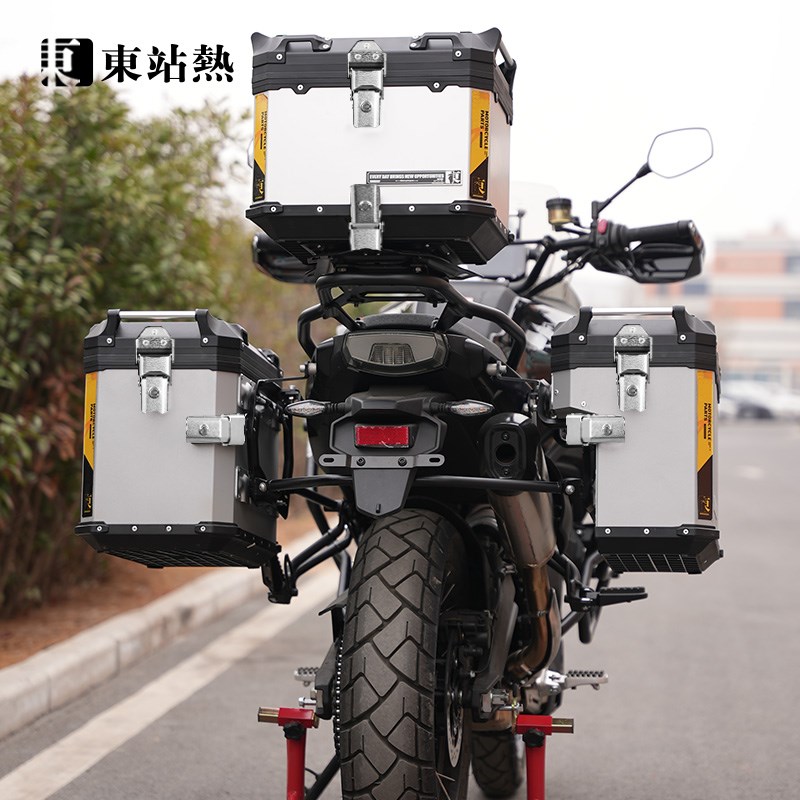 适用春风700MT三箱铝合金摩托车改装三箱双边箱防摔护杠包保险杠