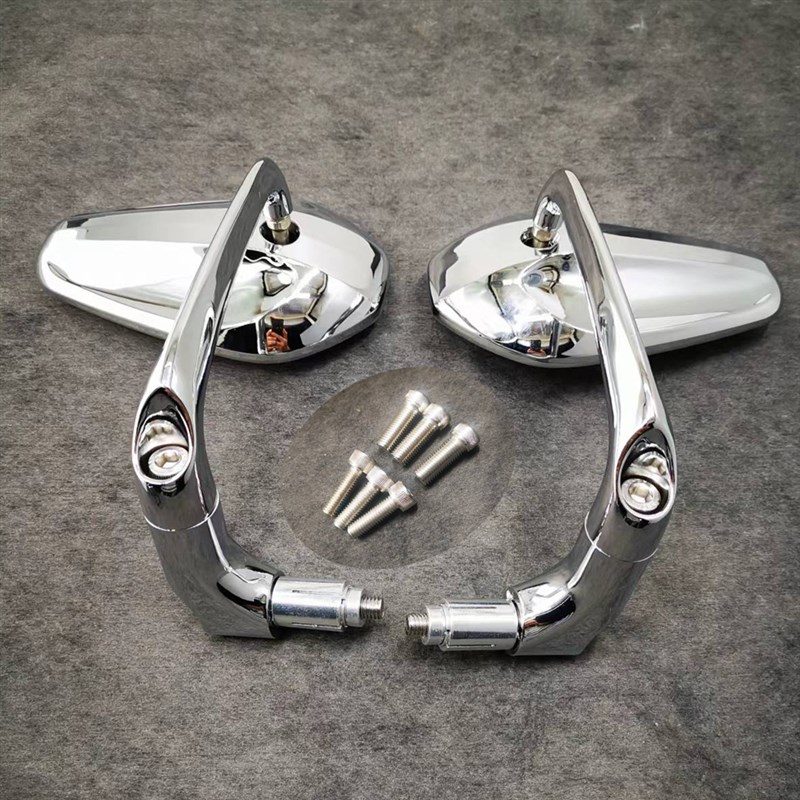 姜戈RA滑板车哈雷750ROD机车改装手把镜覆古反光镜后照镜后视镜