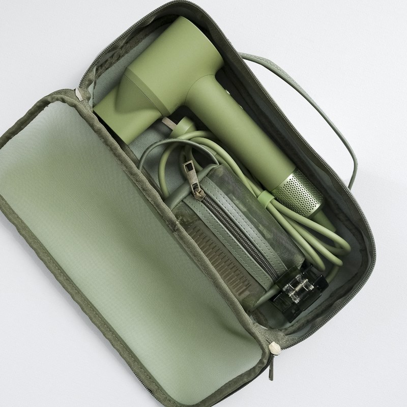 橄榄绿色徕芬戴森适用可手提吹风机收纳包袋研学旅行直板夹保护套