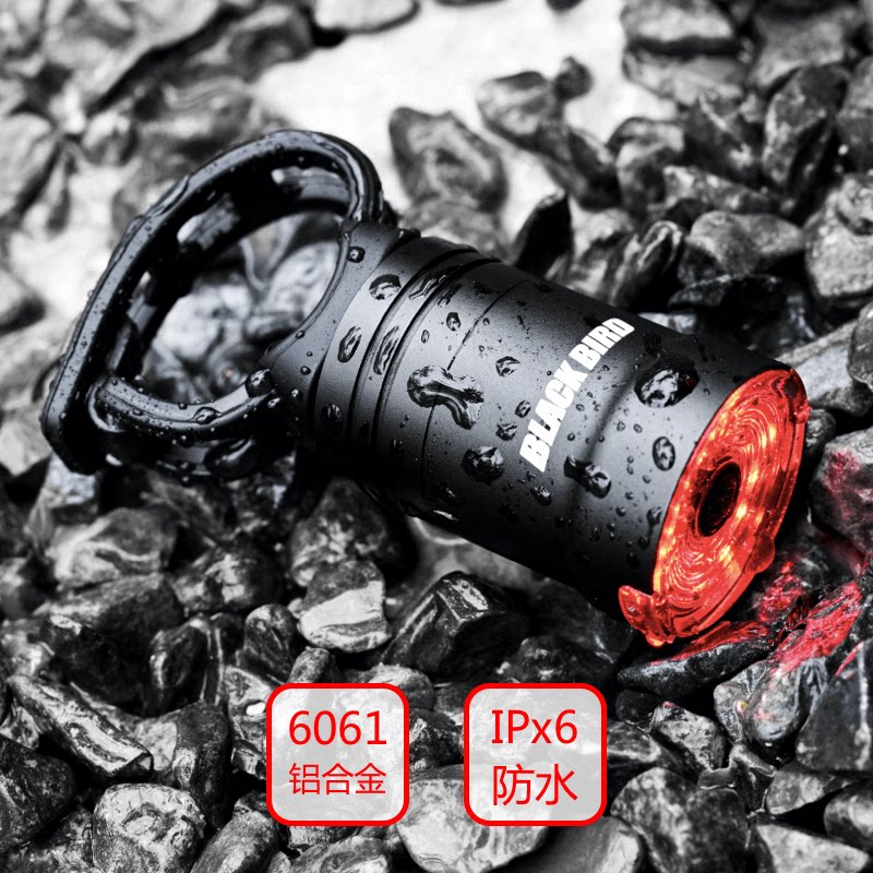 黑鸟RL1自行车尾灯智能感应煞车灯骑行装备登山车公路车夜骑尾灯