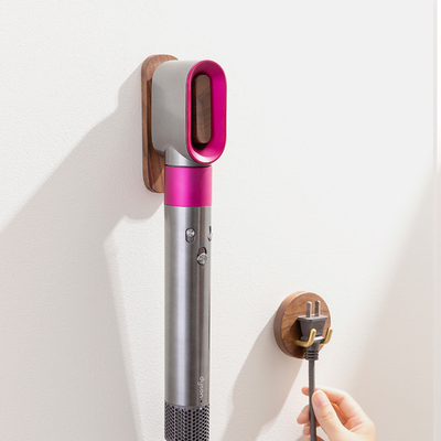 适用戴森卷发棒收纳架支架置物架壁挂免打孔美发造型器吹风机挂架