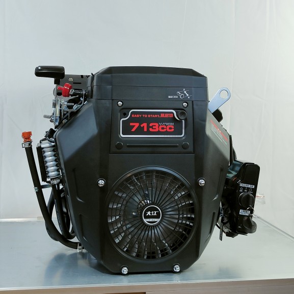 重庆大江双缸汽油机2V80F引擎713cc抽沙清洗机船用25.4轴24马力