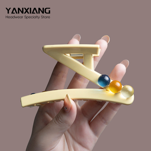 妍象后脑勺Z字发夹女2026新款高端抓夹精致高级感夹子头饰鲨鱼夹