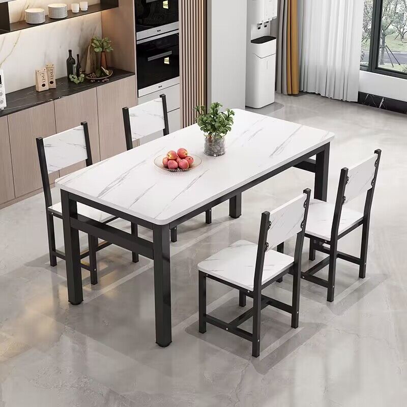 小吃店烧烤餐桌家用食堂饭店快餐桌椅大排档餐馆组合电脑桌