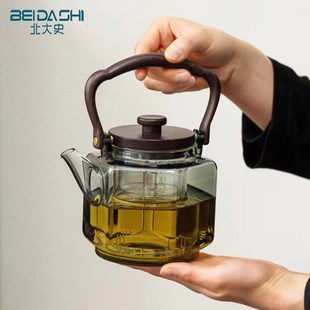 耐高温蒸煮泡茶围炉煮茶器电陶炉烧水壶 北大史玻璃煮茶壶2024新款