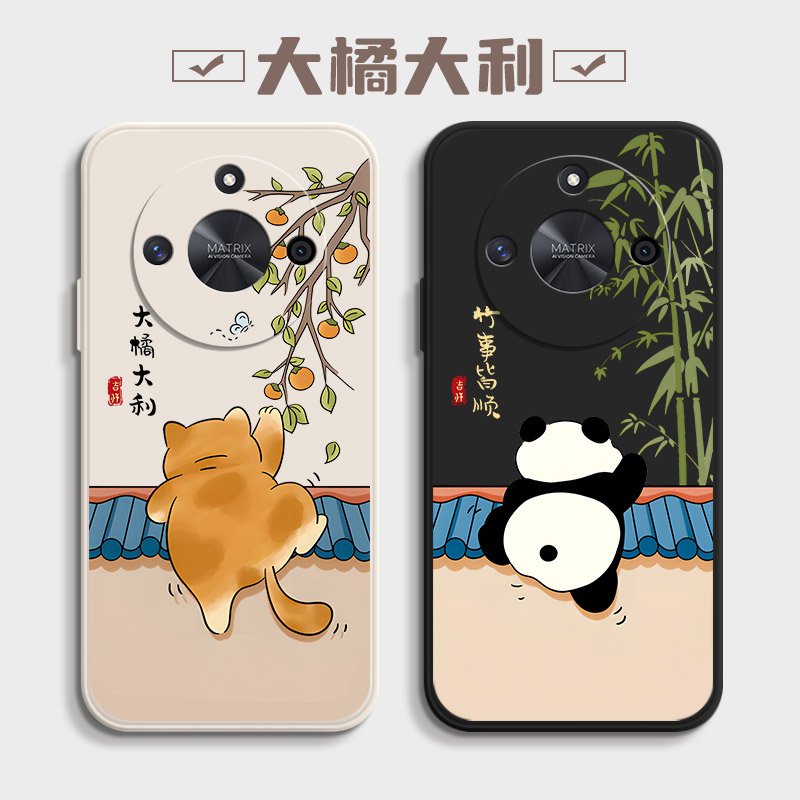 适用荣耀X60手机壳X60Pro保护套HonorX60i华为新款X60GT卡通硅胶x60gt全包防摔叉男女曲屏Honorx外壳后壳5G