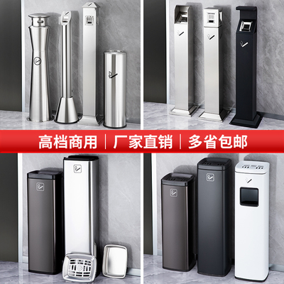 不锈钢烟蒂柱垃圾桶酒店大堂商用立式室外吸烟区商场电梯口灭烟桶