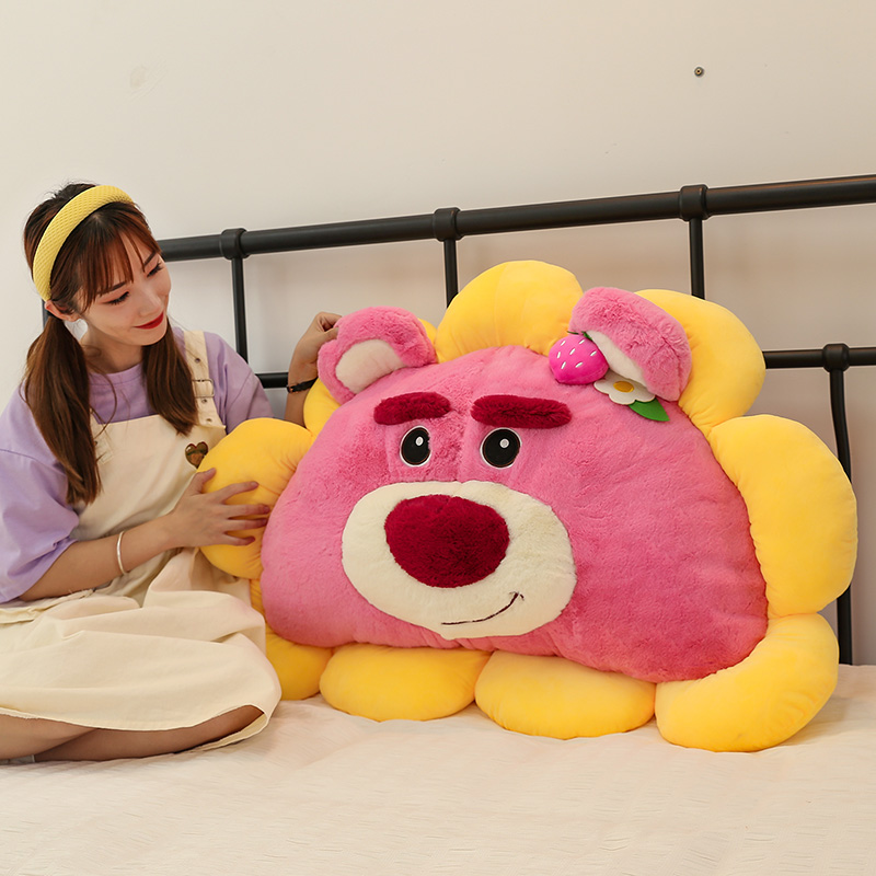 爱熊抱枕大号床上靠垫布娃娃床头软包靠背毛绒学生宿舍玩偶