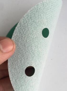 寸孔绿色干磨 费斯托汽车气动植绒圆形自粘打磨拉绒片mm