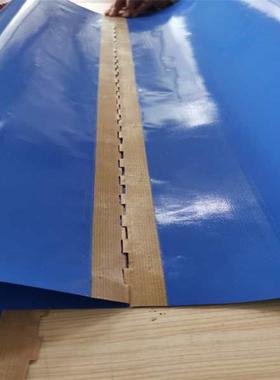 蓝色抗粘黏输送带印度飞饼用的不渗油耐高温特氟龙耐热传送带