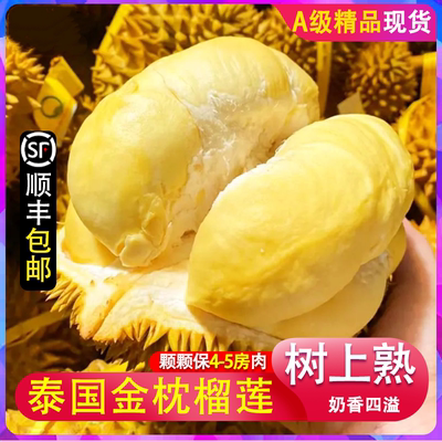 泰国金枕榴莲新鲜顺丰包邮整箱批发进口水果带壳当季巴掌榴莲鲜果