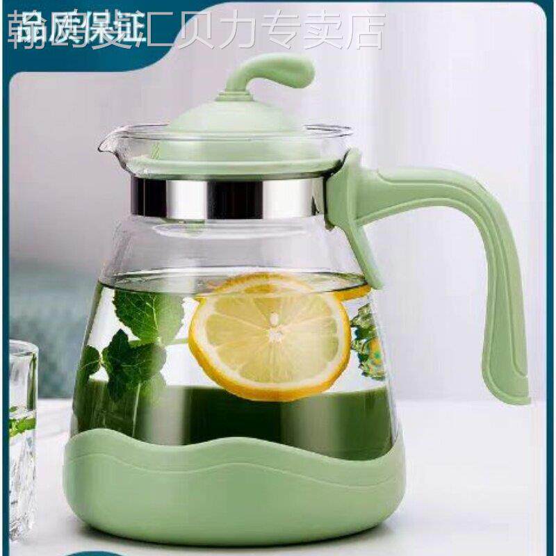 冷水壶家用玻璃耐高温大容量凉白开水杯茶壶套组果汁壶防爆冷水壶