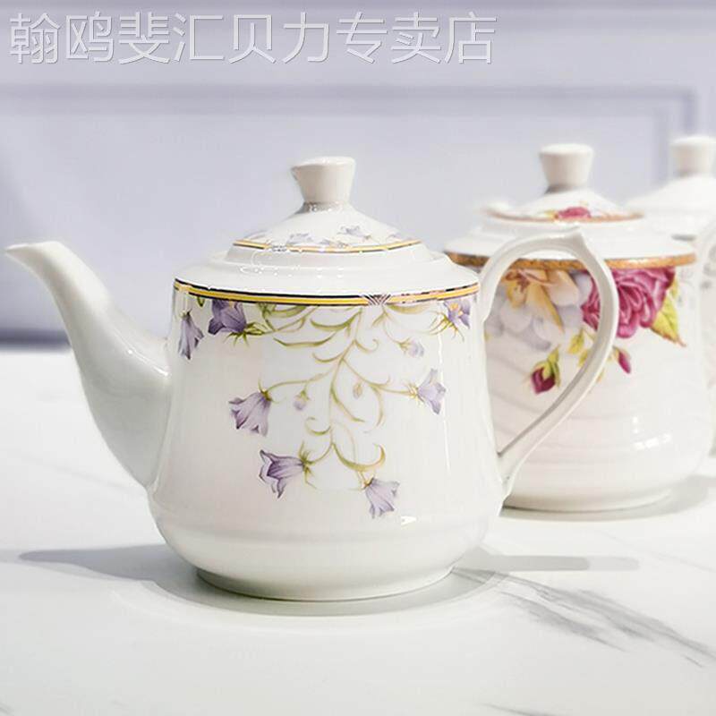 陶瓷冷水壶家用大容量茶壶冷水壶简约花茶壶可装开 水冷水的壶北