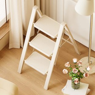 家用梯子折叠加厚花架人字梯多功能室内简易小型轻便四步登高爬梯