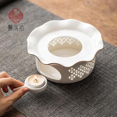 玻璃煮茶壶温茶炉套装家用蜡烛加热煮茶炉提梁壶茶水保温围炉煮茶