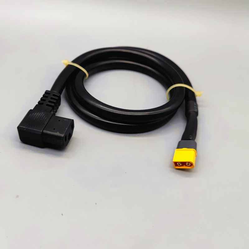 XT0公头转T型品字母头 电动车充电器输出XT0转换线 大炮转接线