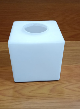 灯具方形磨砂玻璃灯罩台灯壁灯吊灯罩单口正方形白色灯罩di